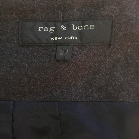 Rag & Bone Grey Wool Gored Skirt w/ Pkts -Size 27 - Picture 5 of 6